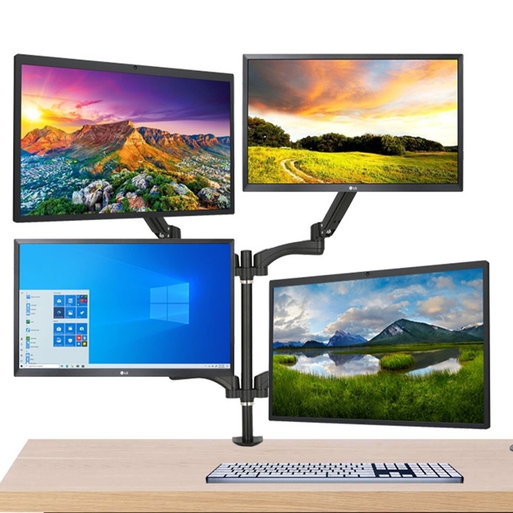 32인치 30인치 29인치 27인치 모니터 스탠드 거치대 4대 4개 쿼드암 25인치 24인치 23인치 다중 모니터 걸이 294,000원