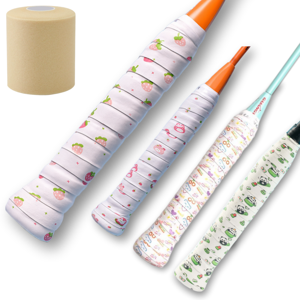 한비몰 논슬립 캐릭터 라켓 그립 테이프 4p, 1세트, 혼합색상 14,000원