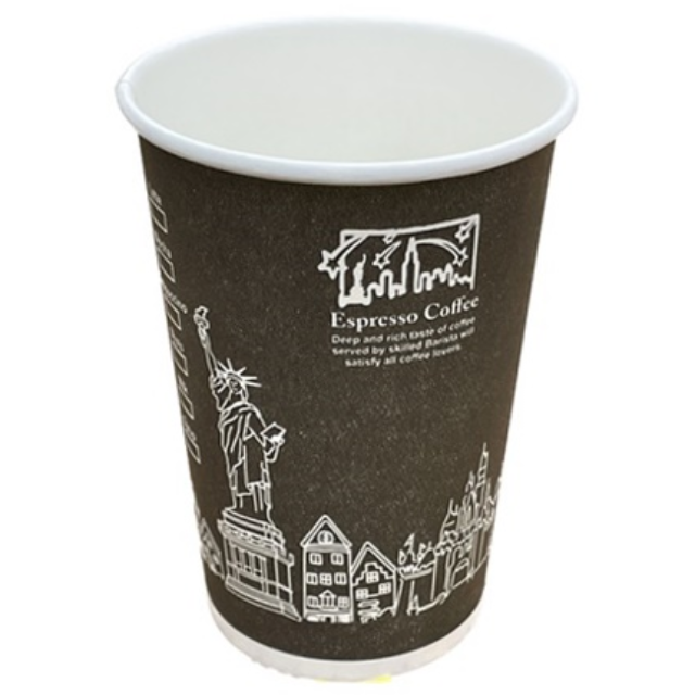 더컵 13온스 뉴욕블랙 인쇄종이컵 500개 390ml, 1세트, 500개 22,520원
