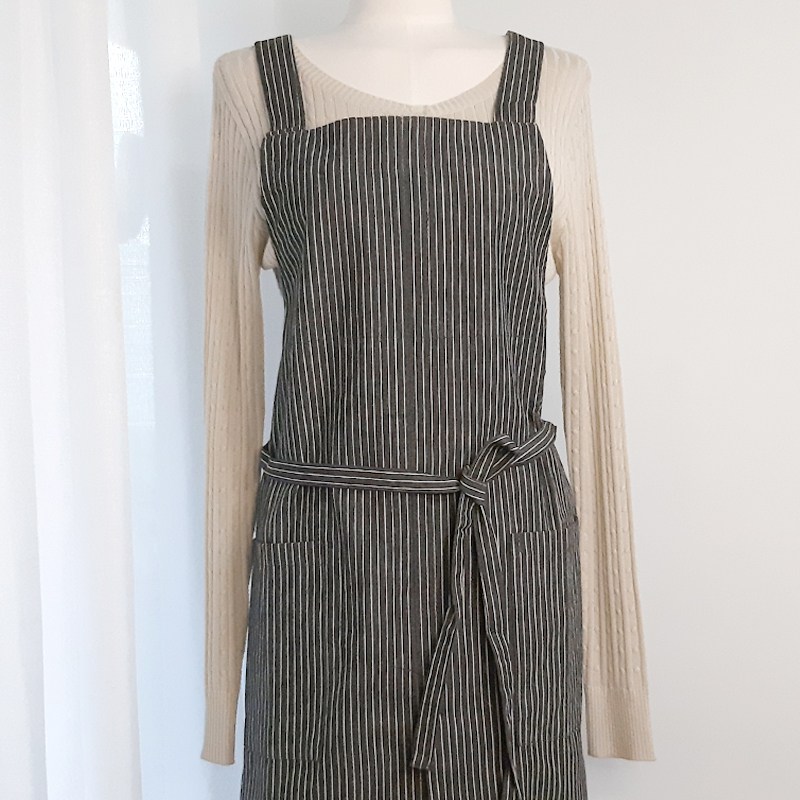 남녀공용 방수안감 쉐프롱 스트라이프 앞치마, 국산 순면 다용도 작업복, 1개 29,800원