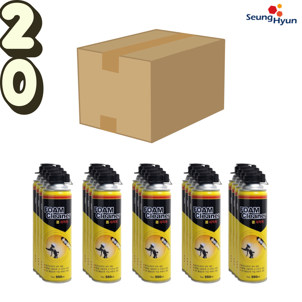 한박스 폼클리너 우레탄폼건 세척 세정 노즐청소 폼건 내부 외부 세정 500ml 50,000원