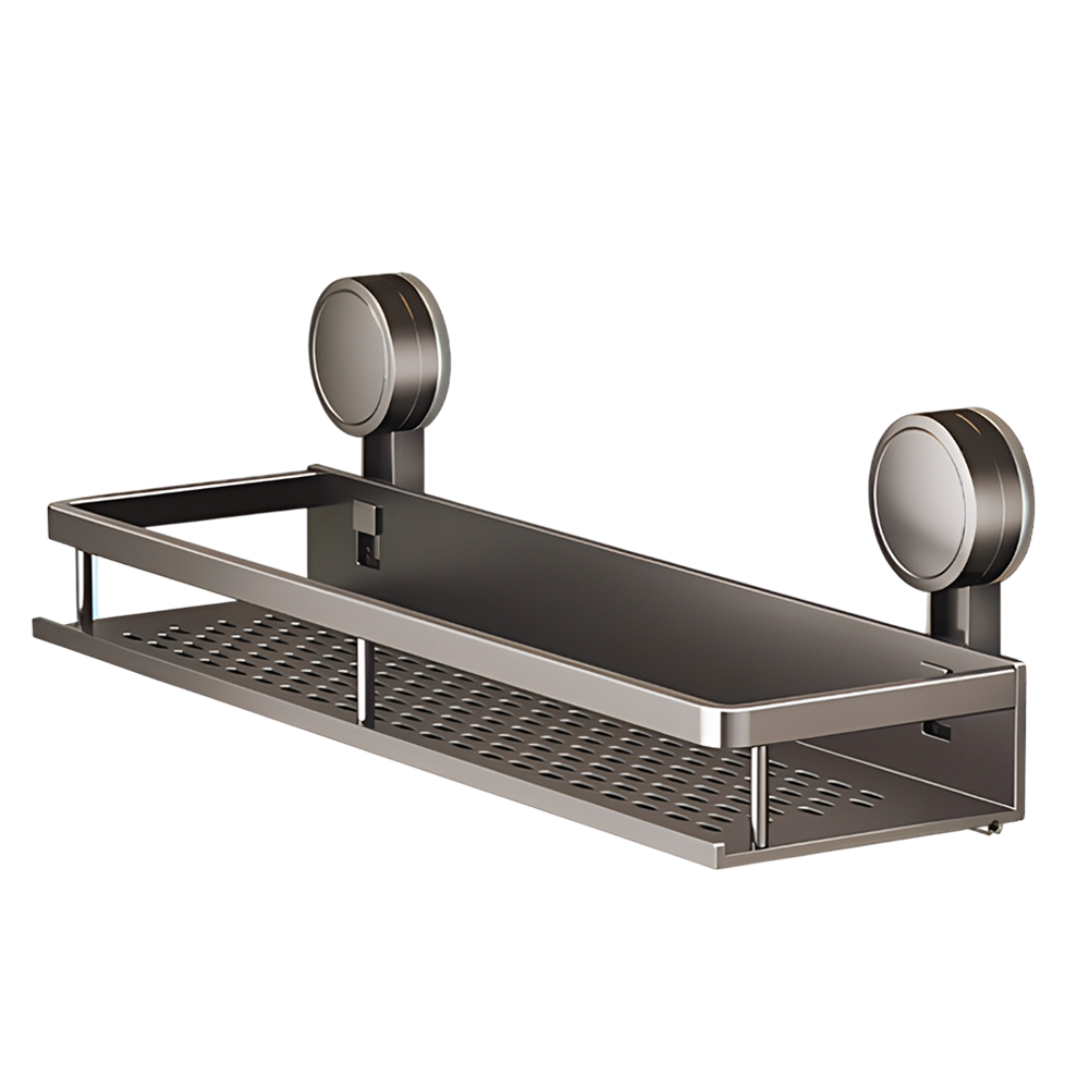 일상크루 무타공 선반 욕실 수납 벽걸이형 거치대 다용도 선반, 1개, 그레이 22,000원