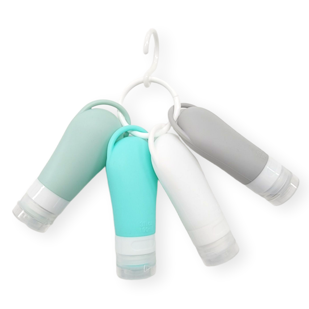 그린동동 새지않는 여행용 실리콘 공병 소분용기 세트, 혼합, 4개 17,950원