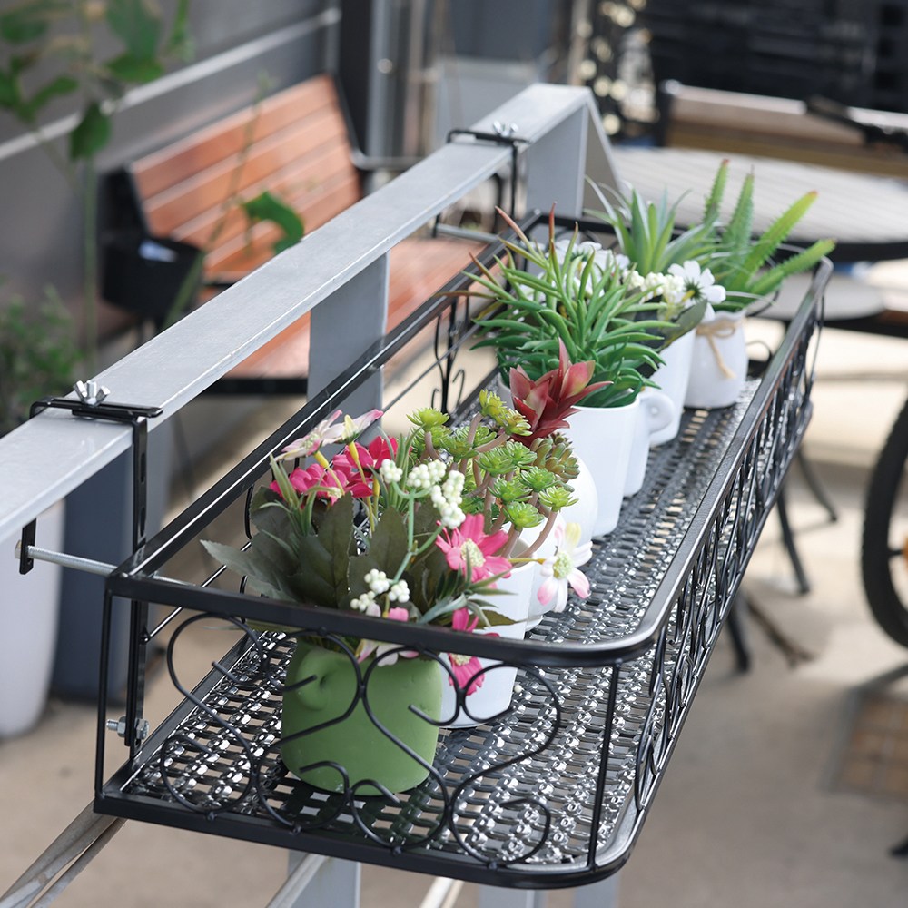 HK 라운드 베란다 화분걸이, 블랙, 1개 25,730원