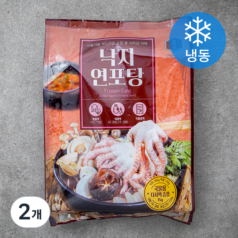 설래담 낙지 연포탕용 (냉동), 600g, 2개 33,800원
