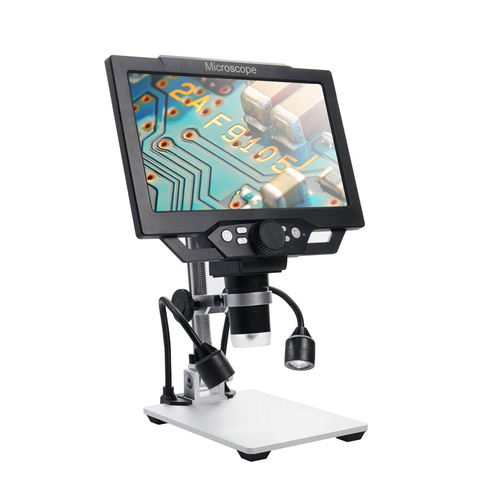 고배율 LCD모니터 디지털 전자현미경 1600배 녹화 영상촬영 학습 관찰 생물 실체 검사 측정 탁상용 확대경 220,000원