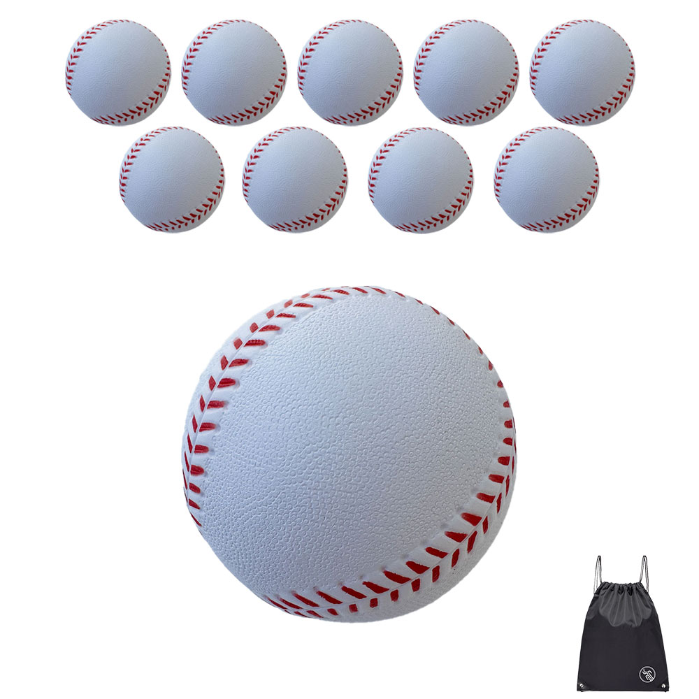 VITALO 말랑 소프트 야구공 안전 폼볼 연습용 캐치볼 실내 야외용 4P/10P+PGN짐쌕(블랙) 15,800원