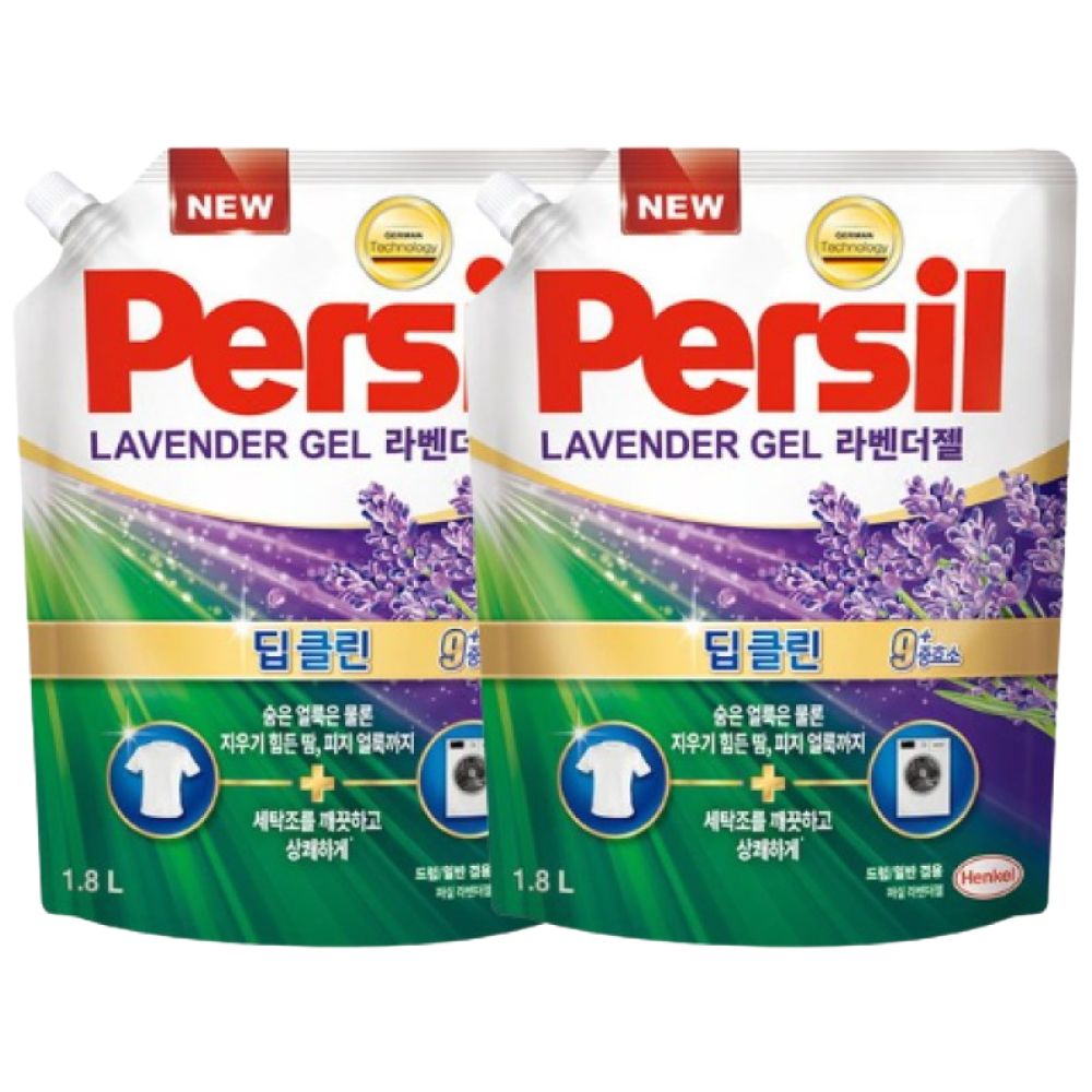 [ 퍼실 ] 딥클린 세탁세제 라벤더 듀얼 일반 드럼 겸용 리필, 1.8L, 2개 18,680원