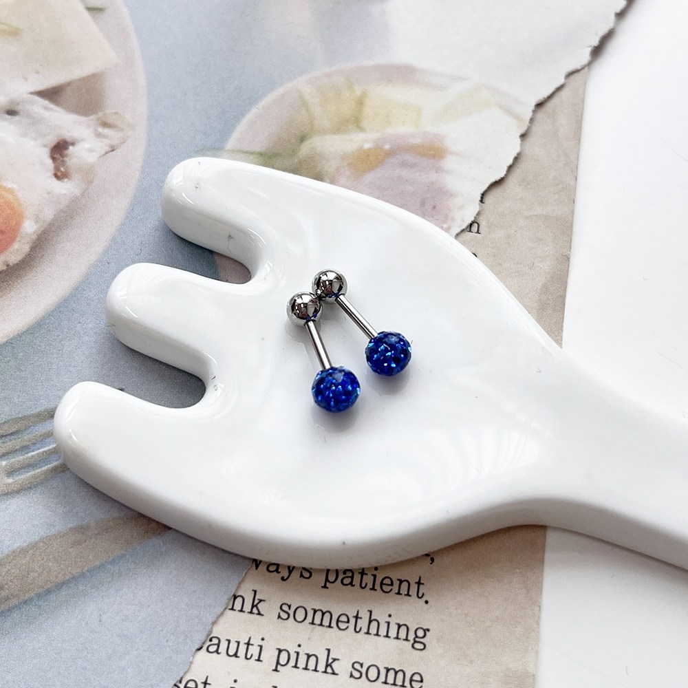 미다미 [2P케이스세트] 5mm 안 빠지는 코팅처리 점토볼 8mm바 피어싱세트 9,900원