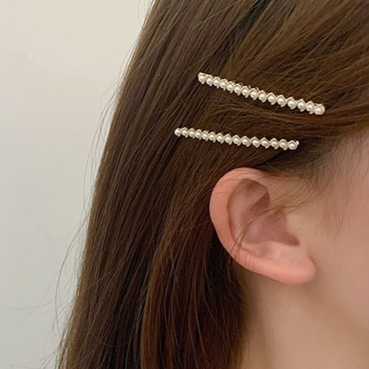 걸핀스 일자 진주 포인트 실핀 5.5cm x 2mm 1332 2p 4,900원