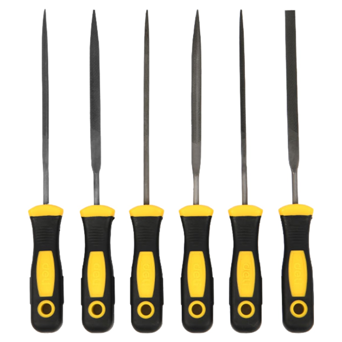 델리툴즈 미니 줄세트 야스리 6종 공예 쇠줄 세트 평줄 삼각줄 사각줄 원형줄 반달줄, 1세트 10,800원