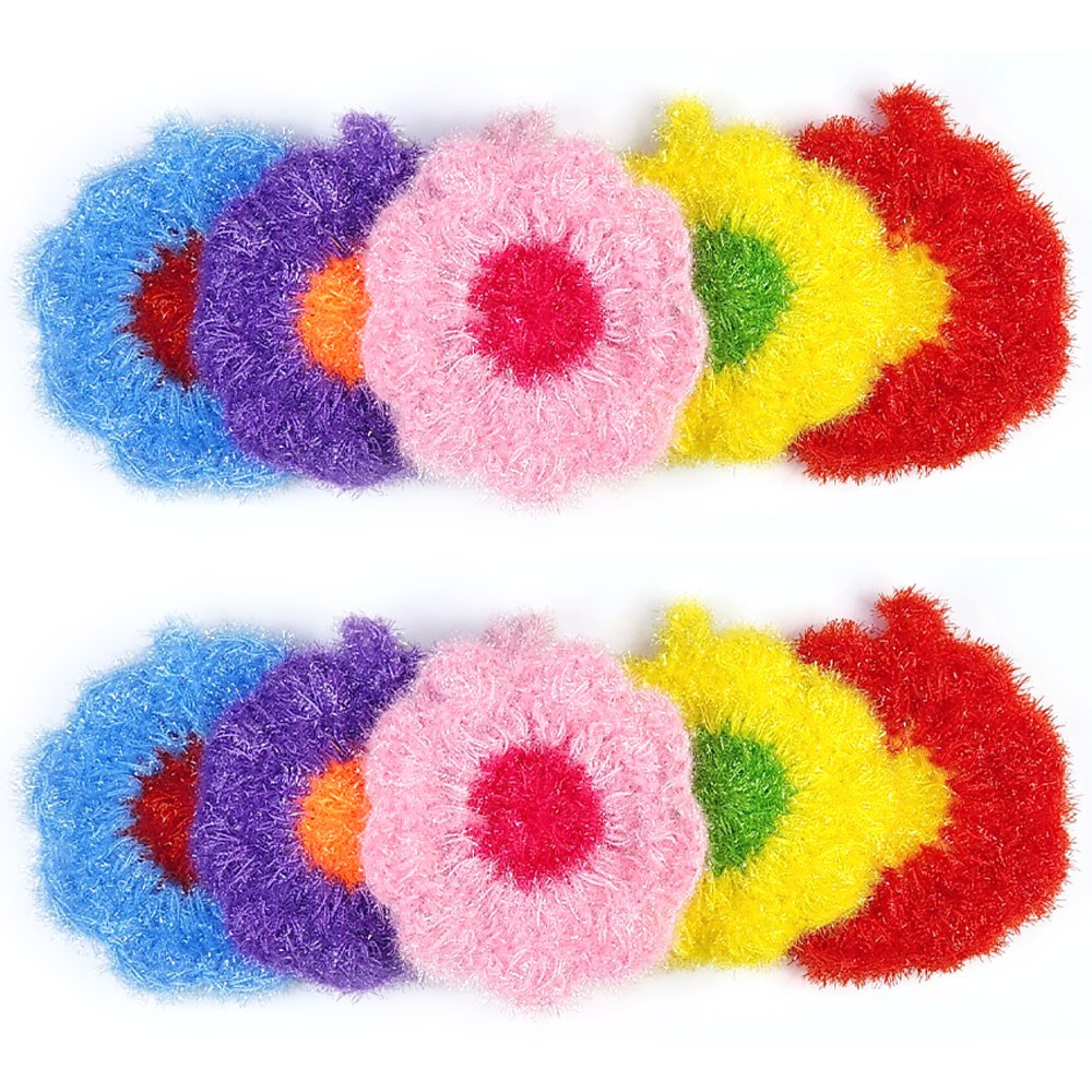 엘이케이 아크릴 수세미 꽃, 1개, 10개입 9,800원