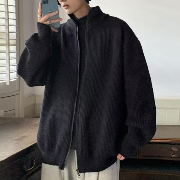 제이티엘 남성용 박시 시크코디 집업 가디건 28,100원