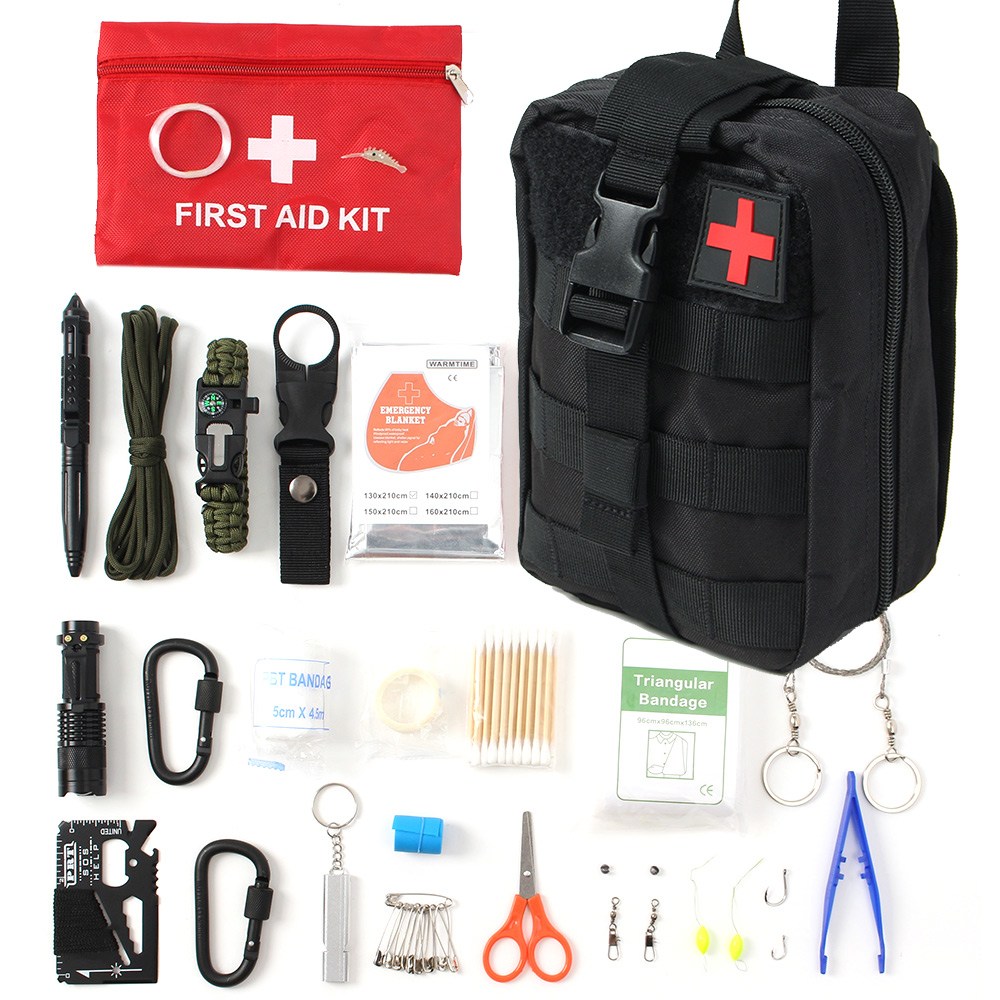 SOS 재난 대비 서바이벌 생존도구 키트 블랙 48,150원