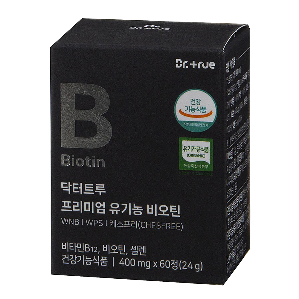닥터트루 프리미엄 유기농 비오틴, 60정, 1개 37,300원