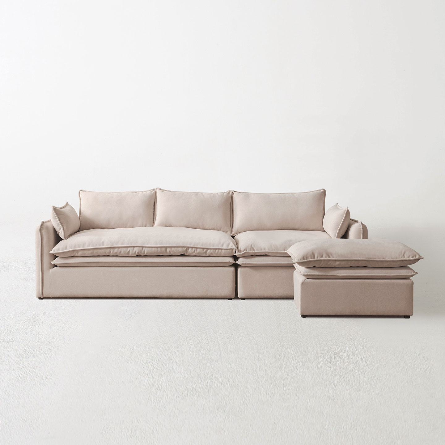 파로마 까사 몰리 아쿠아텍스 3인 소파 + 스툴 UCU017 569,000원