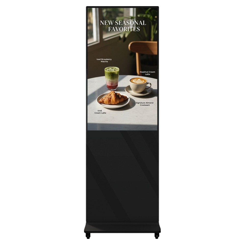 카멜 4K UHD 광고용 이동식 스탠드 디지털 사이니지 방문설치, 109.2cm, CDS4320S(블랙) 1,199,990원