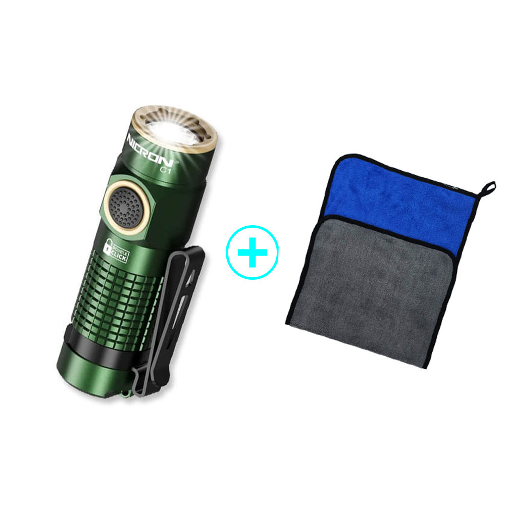 니크론 LED 후레쉬 EDC 미니랜턴 C1 그린, 1개 54,190원