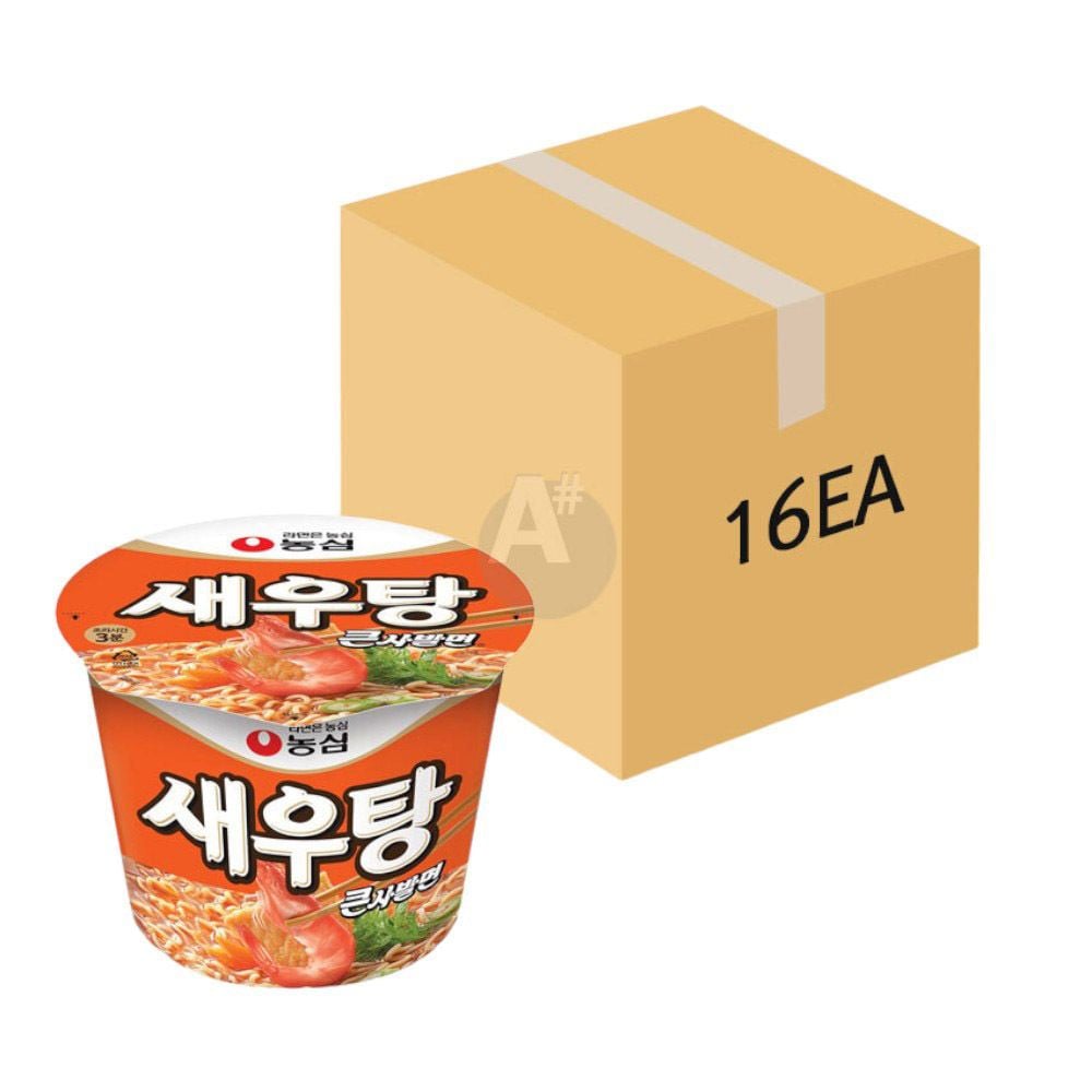 농심 새우탕 큰사발면 115g 16개입 (1BOX) 컵라면박스 adp+172zC 30,850원