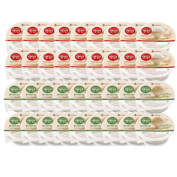 cj 햇반 200g 18개+발아현미 18개(총36), 200g 43,900원