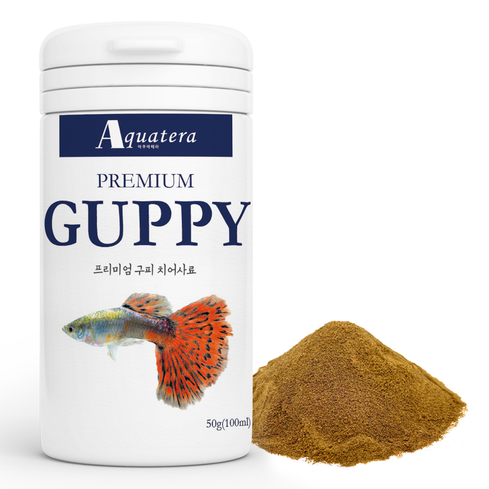 아쿠아테라 프리미엄 고단백 구피 치어사료, 50g, 1개 3,250원