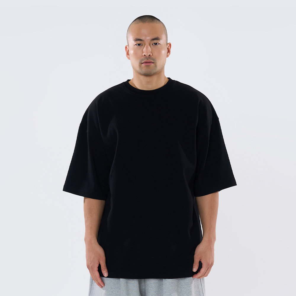 터틀백_고급 40수양면 무지 오버핏 반팔 티셔츠 32,000원