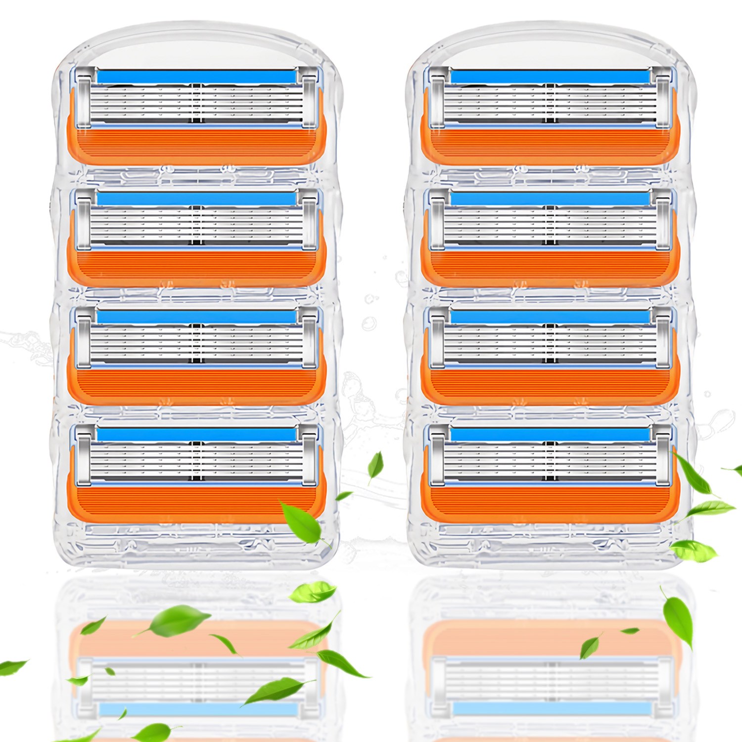 비브랜드 5중 면도날 질레트 하이브리드 면도기 호환용, 1세트, 8개입 8,950원