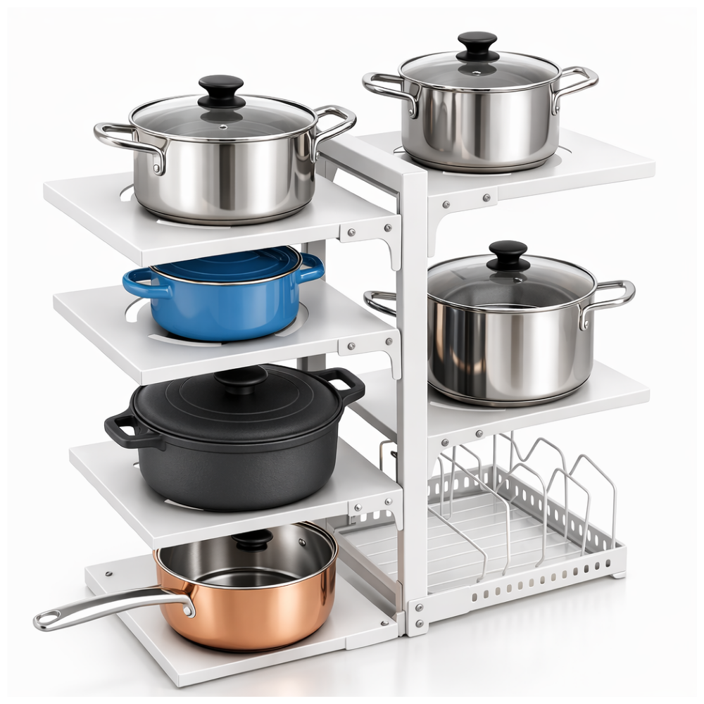 비전루트 높이조절 후라이팬 냄비 정리대 5단 7단 28,500원