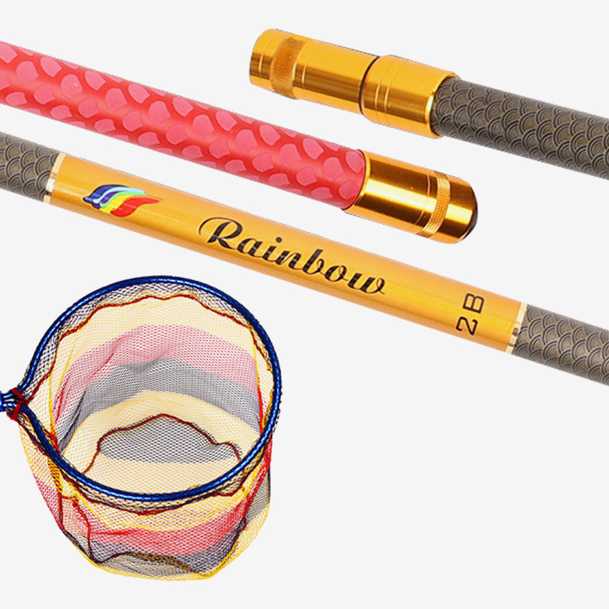 레인보우 알루미늄 민물낚시뜰채 3단+후레임45파이+망, 단일색상 48,600원