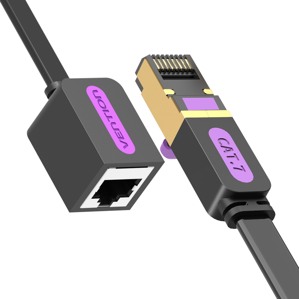 벤션 칼국수형 CAT7 초고속 랜선 연장케이블, 블랙, 1개, 1.5m 7,900원