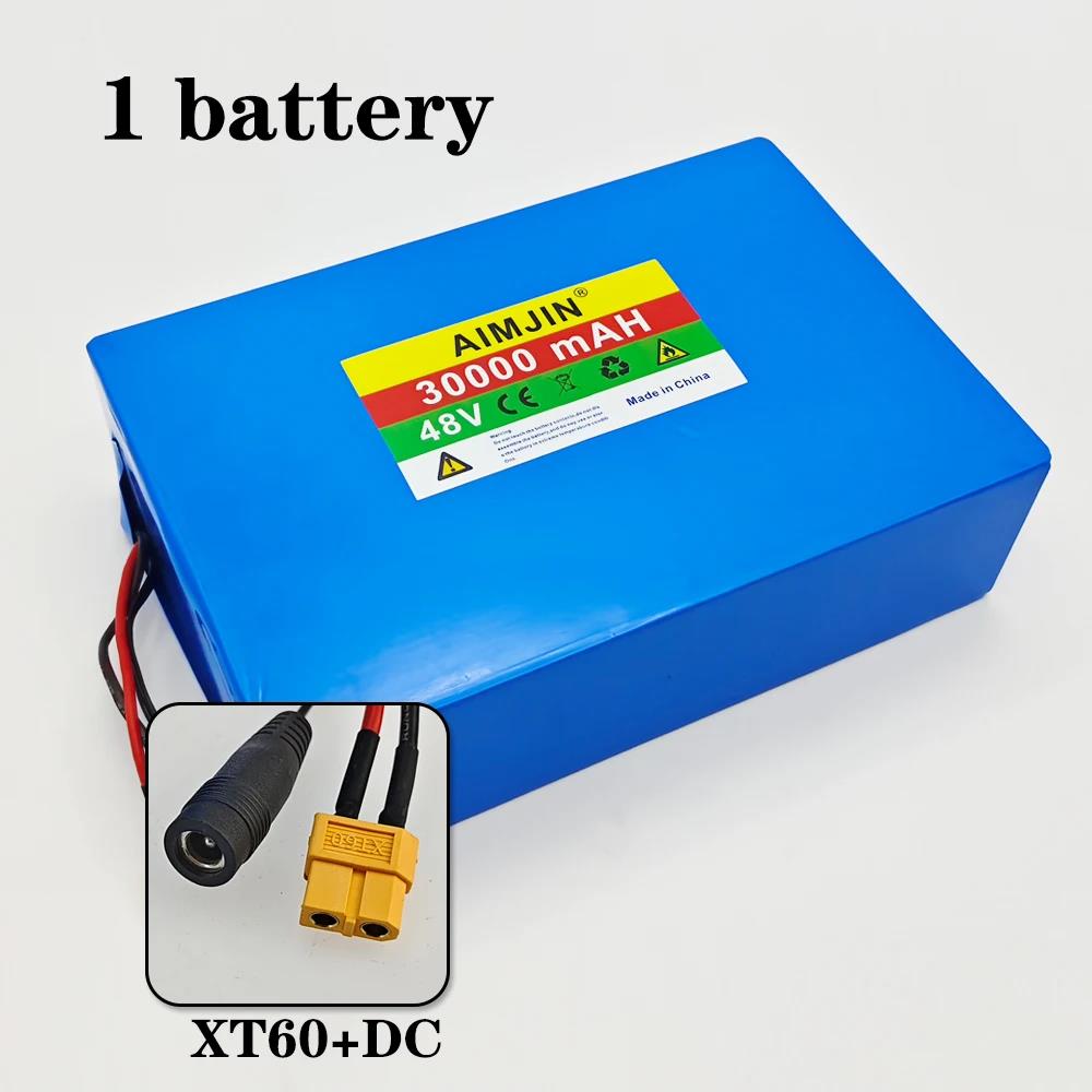 대용량 리튬 배터리 팩, 내장 BMS에 적합, 48V, 30Ah, 30000mAh, 18650, 13S8P, 250-1500W, 54.6V2A 충전기 134,800원