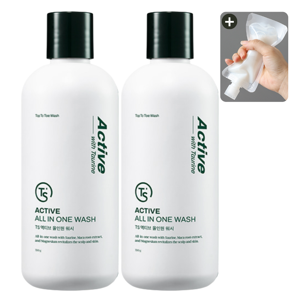 TS 액티브 올인원 워시 + 소분 파우치 증정 27,550원
