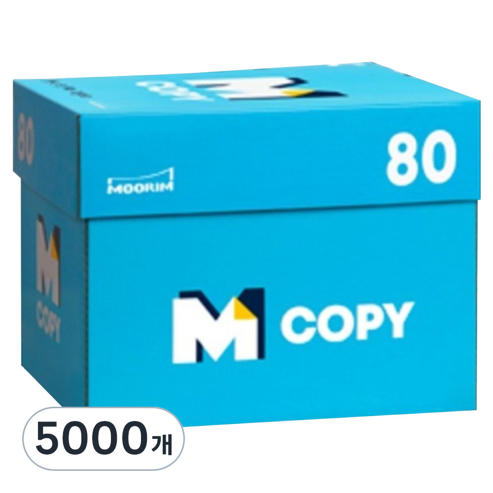 엠카피 M COPY 데일리 복사용지 80g, A4, 5000개 37,000원