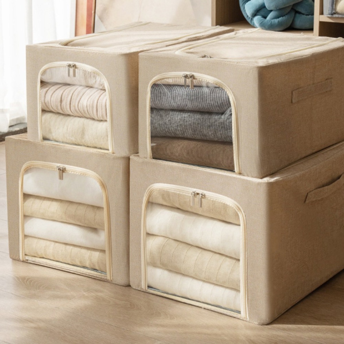 레디박스 옥스포드 천 투명창 대용량 옷 의류 이불 정리함 16,900원