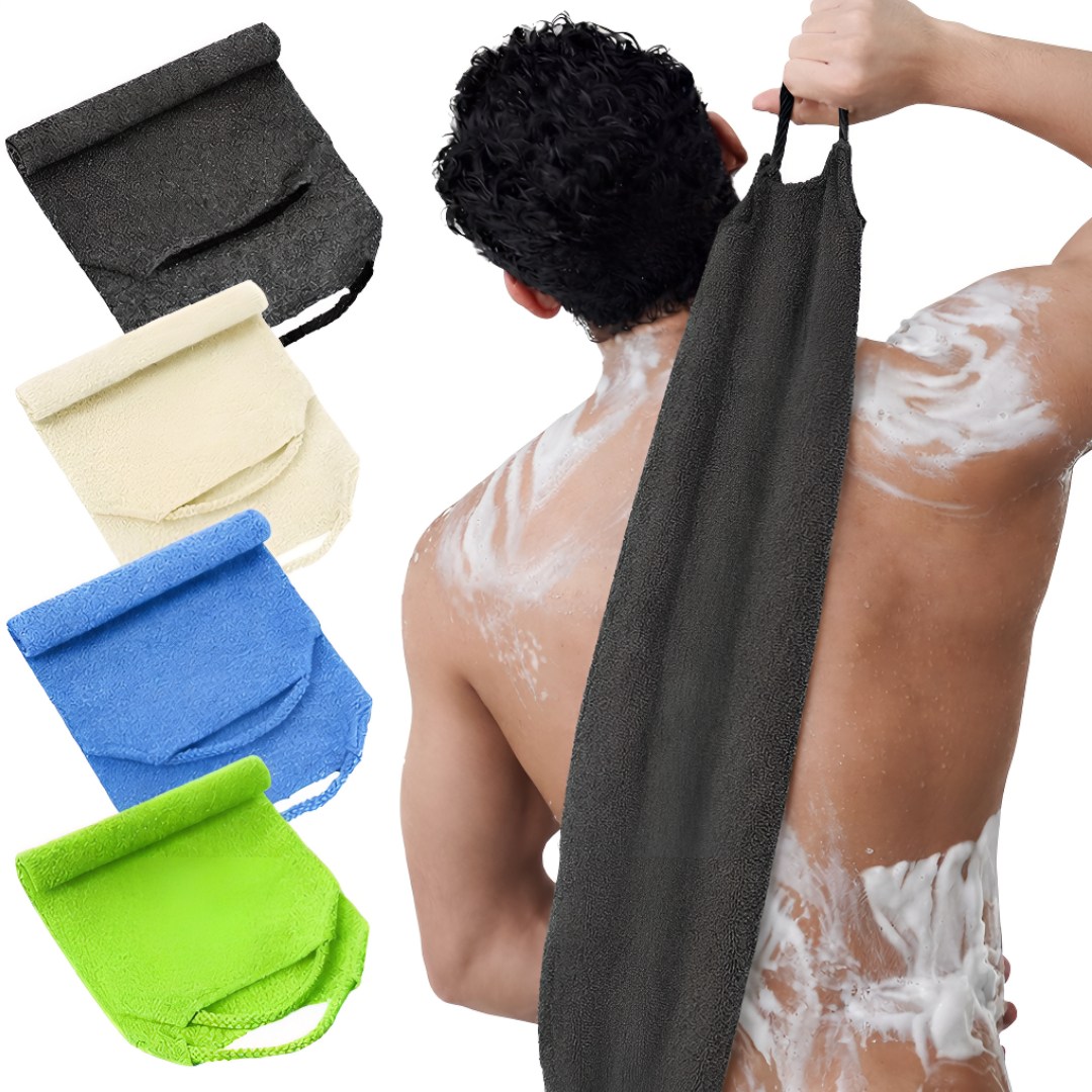 주비아 등이 개운해 지는 까슬한 대나무 때밀이 각질제거 목욕타월, 4개, 1세트, 핑크세트 18,600원