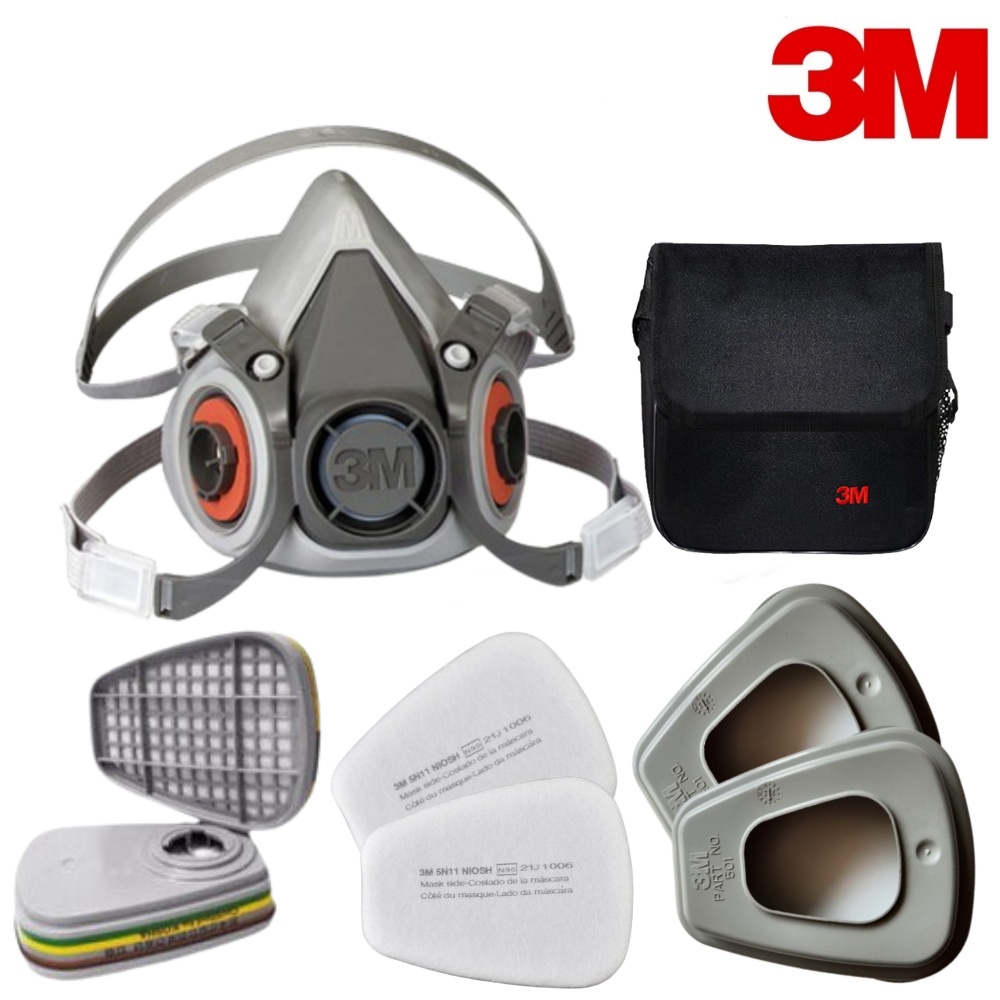 3M 방독마스크 세트 6200+6006K+5N11+501+방독면가방(반면형) 59,800원