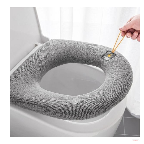 판도라샵 빨아쓰는 엉따시트 극세사 변기시트커버, 2개, 그레이,블루 13,990원