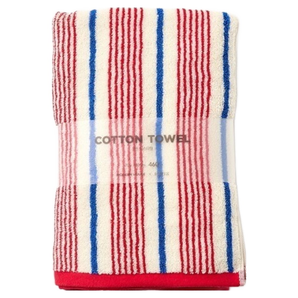 모던하우스 마린 더블 스트라이프 바스타월 460g 30수 코마사 70 x 140 cm, RED, 1개 18,320원
