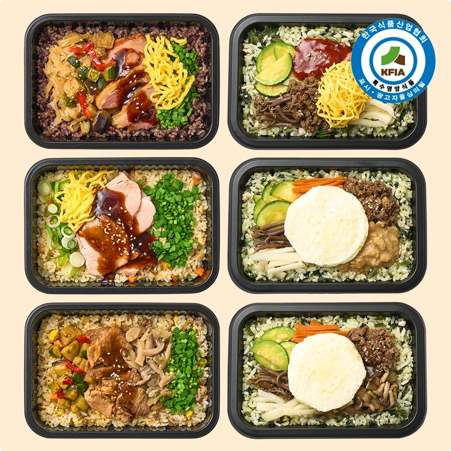 굿스푼 저당 비빔밥&솥밥 혼합 6종 6팩 도시락 세트 임당 당뇨 식단 닭가슴살 단백질 덮밥 85,200원