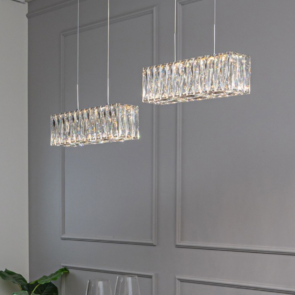 헬리오스 2등 LED 펜던트 크리스탈 인테리어 조명 308,000원