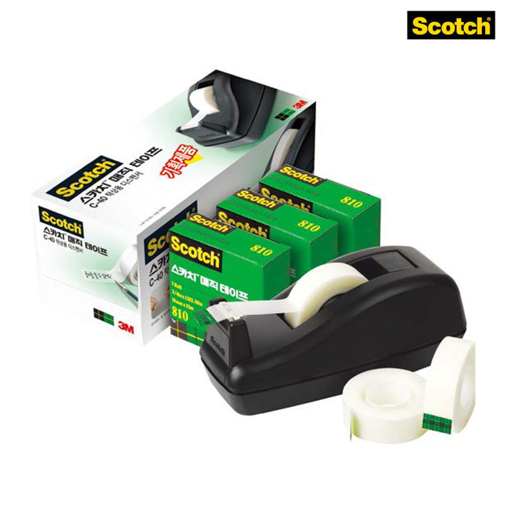 3M 스카치 매직테이프 기획제품 SM-3DEAL C-40 디스펜서 1개+리필 3롤 14,540원