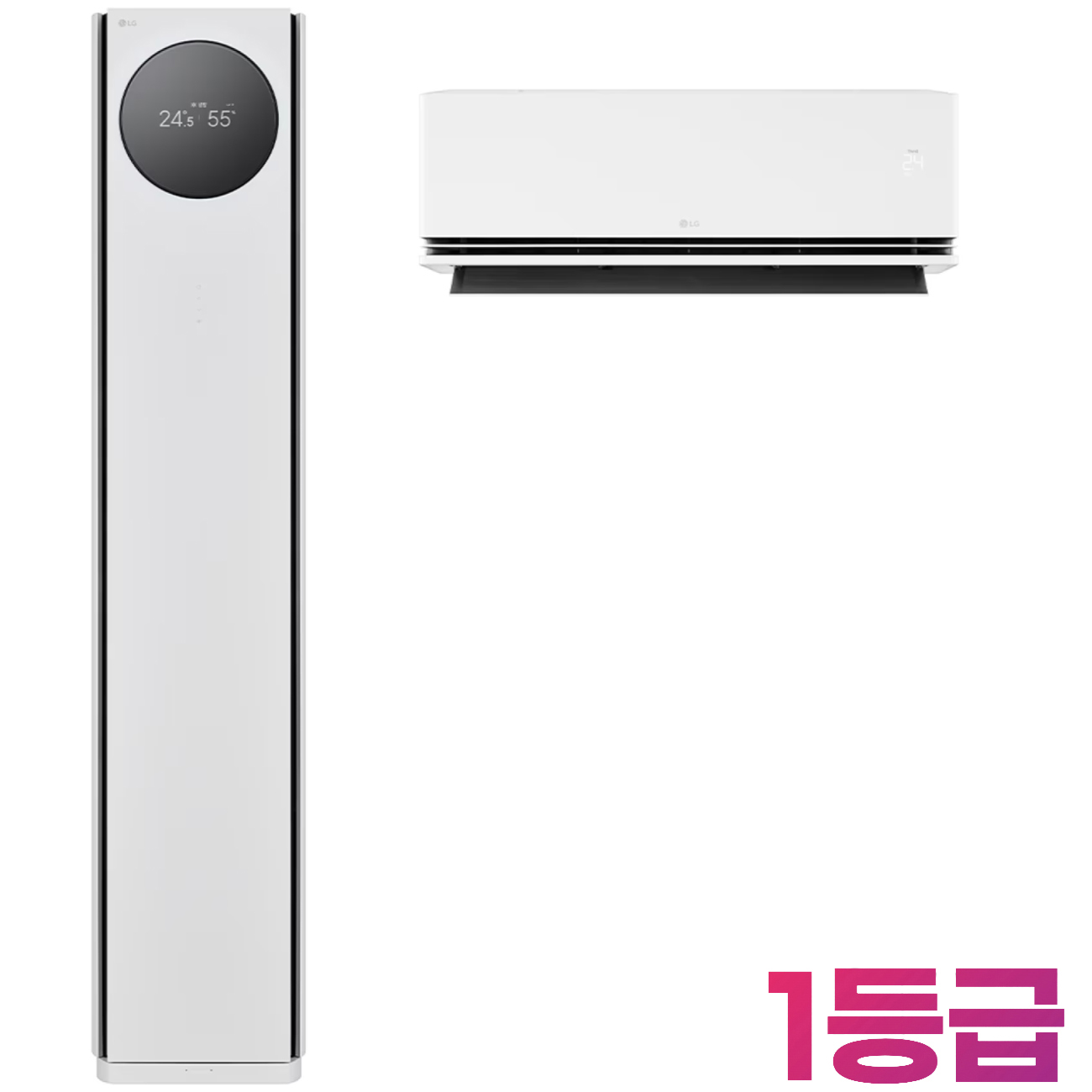 25+6평형 1등급/ FQ25GN9HE2/ LG 휘센 AI 오브제컬렉션 타워I 에어컨 2in1 (9시리즈)/색상 크림화이트/스탠드+벽걸이+실외기/멀티형 에어컨 2026년 출시/ 5,520,000원