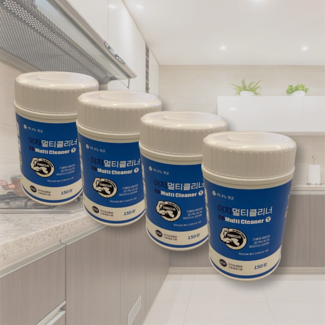 이지멀티클리너 살균 소독티슈 알코올 세정 티슈 150매 아빠티슈 기름때 물때 찌든때 주방 욕실 자전거 오토바이, 1개 12,000원
