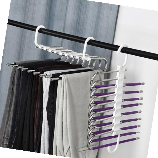 옷 스텐 논슬립 구김없는 5단 9단 바지걸이 10,310원