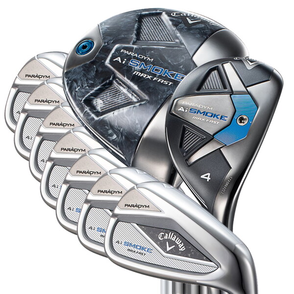 [캘러웨이골프] 캘러웨이 패러다임 Ai 스모크 여성 풀세트 10개(DR+UT+7아이언+퍼터) 2024년/일본병행.AS보증 2,533,130원