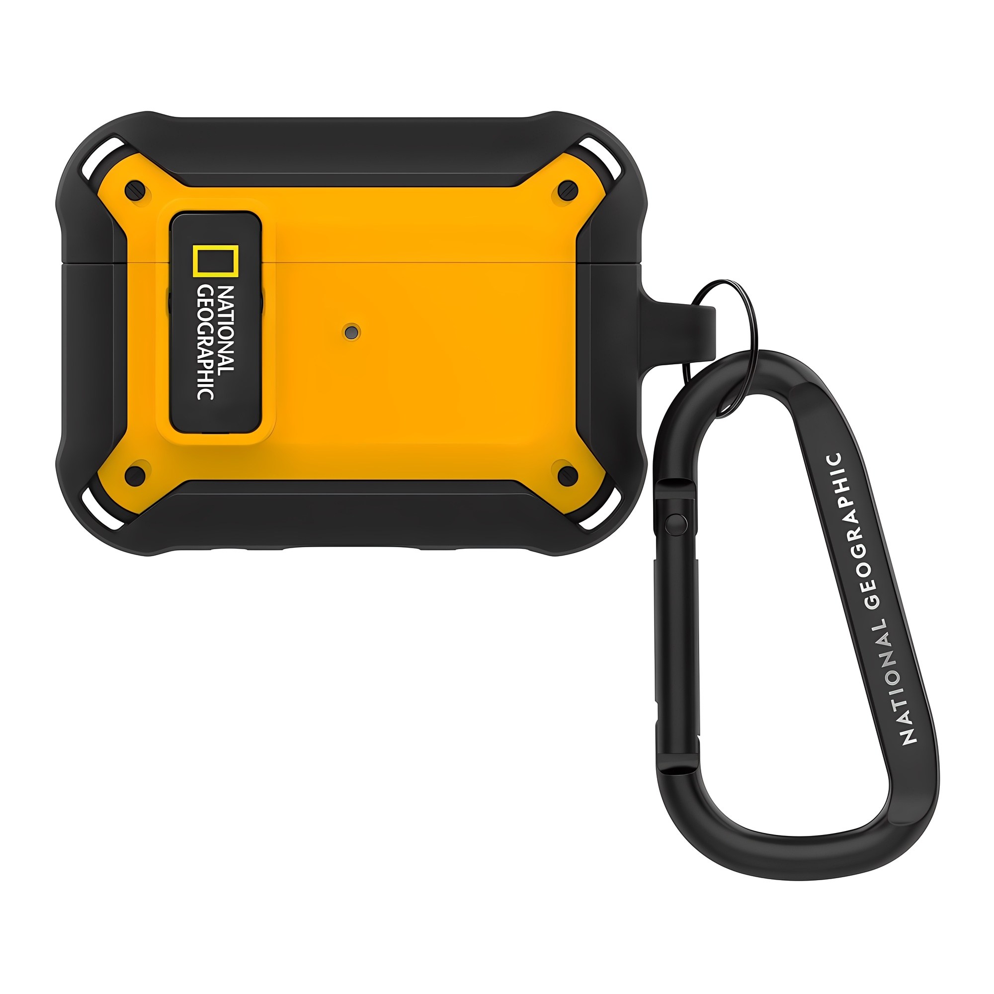 내셔널지오그래픽 러기드 범퍼 락 케이스, 에어팟프로2, 옐로우 + 카라비너, 1개 19,680원