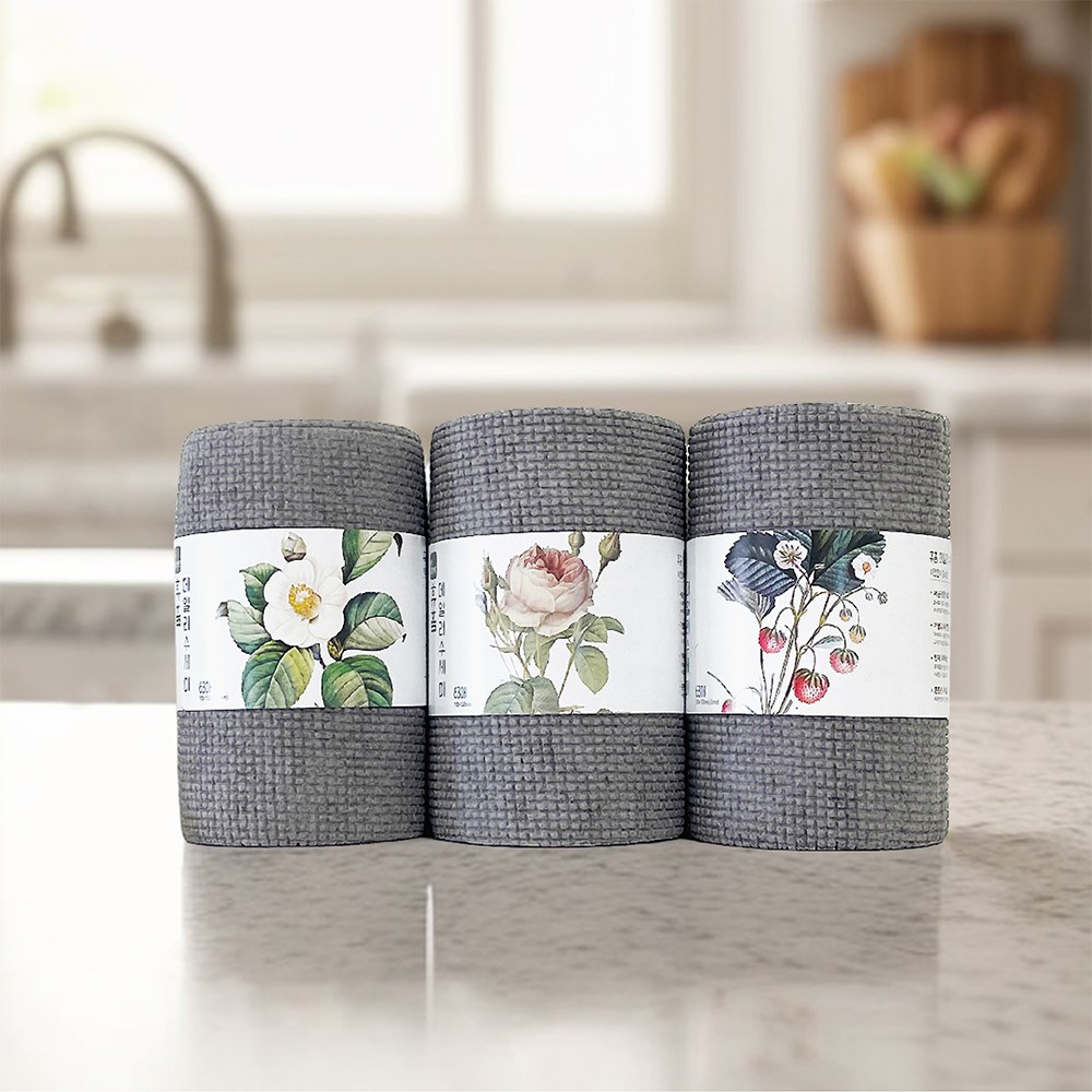 휴홈 일회용 국내산 수세미 63매 3롤 9,900원