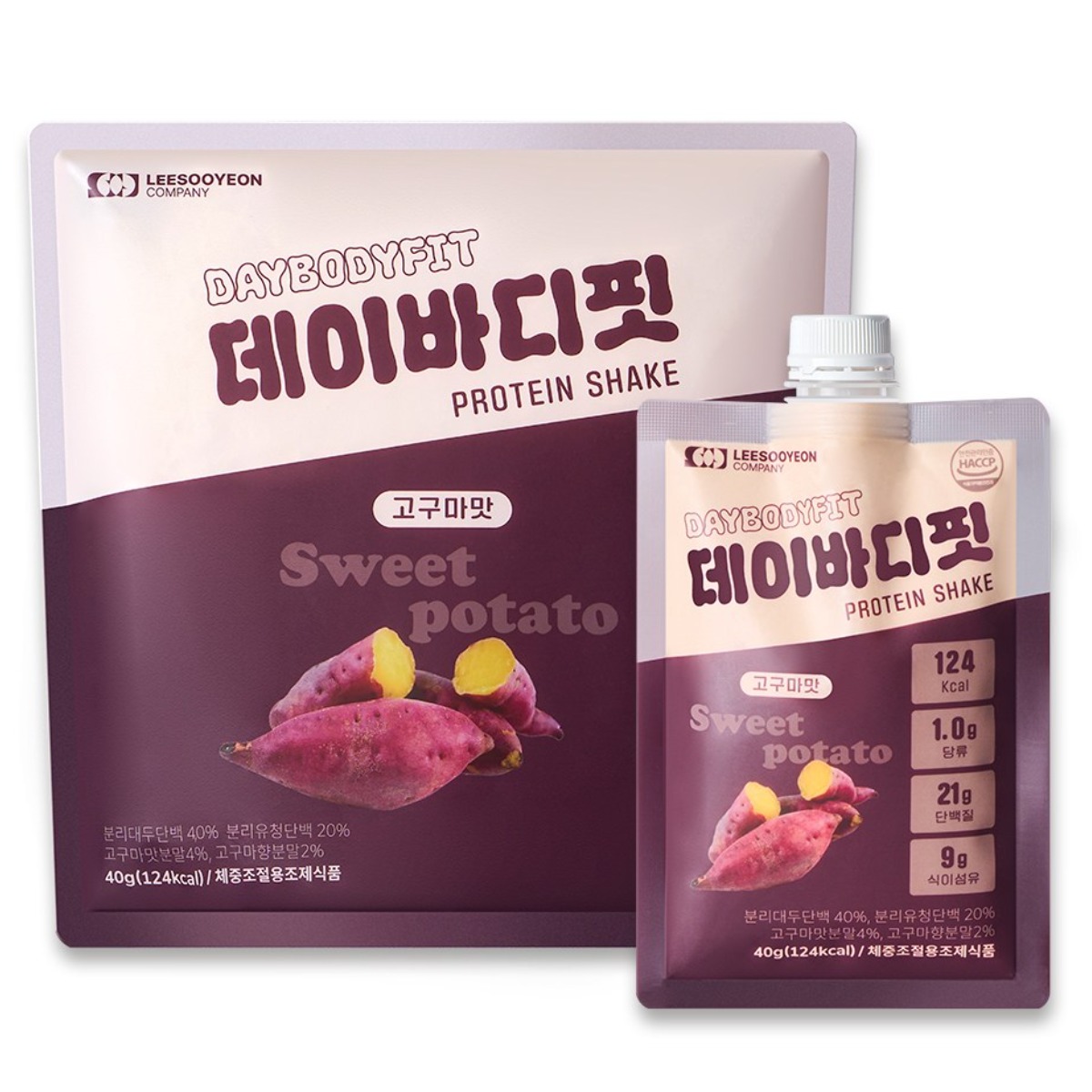 데이바디핏 분리유청 단백질 쉐이크 식사대용 프로틴 파우더 고구마맛 1팩 (7개입) 19,900원