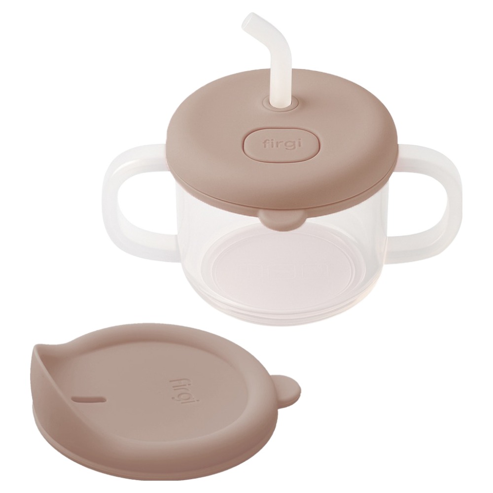 퍼기 처음 쓰는 말랑 자기주도 실리콘 양손 빨대컵 세트, 200ml, 1세트, 토프브라운 20,900원