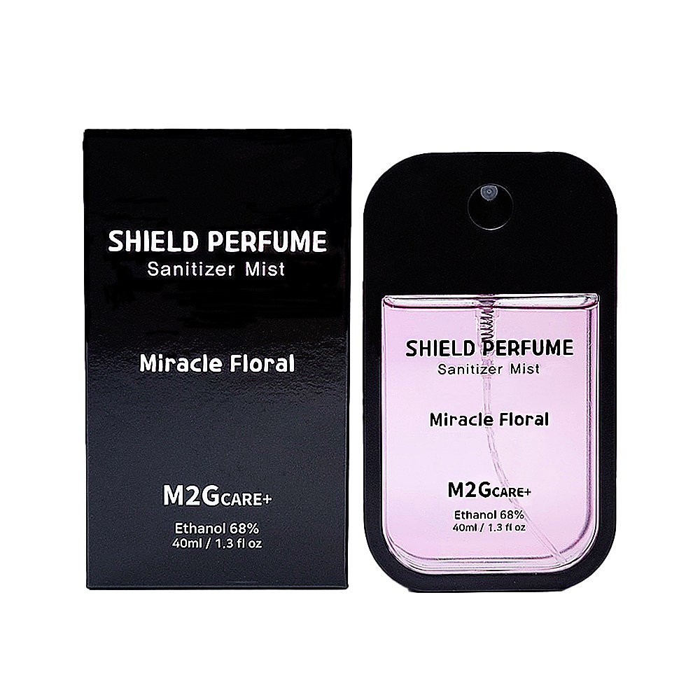 M2G CARE+ 휴대용 손소독제 뿌리는 미니 향수 보습 쉴드퍼퓸 미라클 플로럴, 1개, 40ml 10,650원
